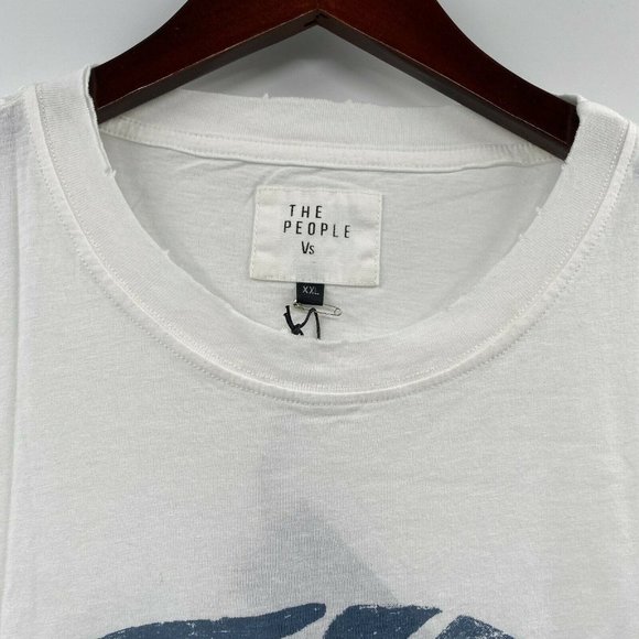 The People Vs. Men's Short Sleeve T-Shirt White Satisfaction Vintage Graphic XXL - Picture 3 of 6